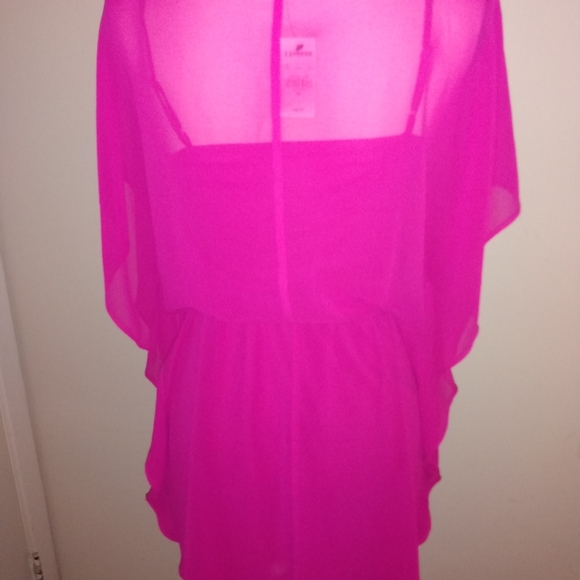 NWT Express Designer Chiffon Dress with Slip Lining (Poolside Dress) - Picture 6 of 6